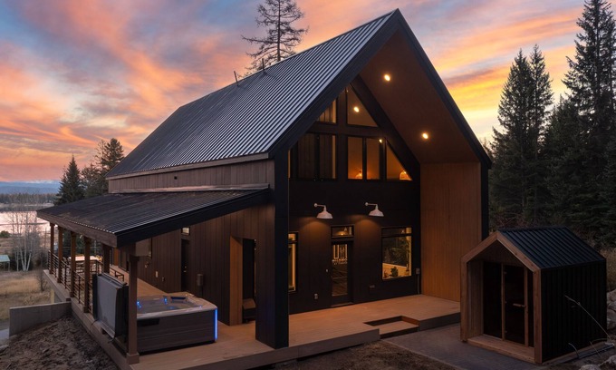Tamarack Resort Cabin | Modern Luxe Cabin w/Sauna, Hot Tub, and Lake Views