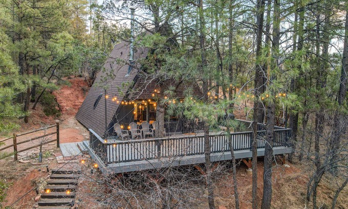Strawberry Cabin | Modern Luxurious A-Frame - Playground