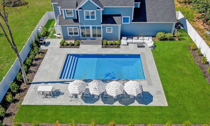 Greenport West House | Modern, new 4-bedroom with private beach, heated pool and all the amenities