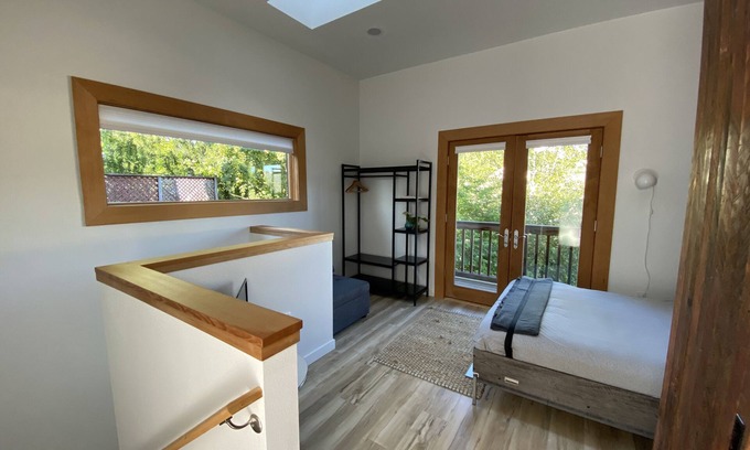 Sunnyside Apartment | Modern, new stand alone furnished 2 level studio with views of Mt Tabor.