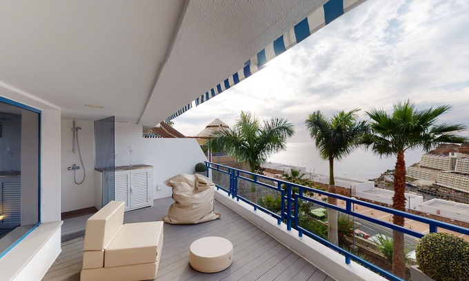 Taurito Apartment | Modern, newly renovated apartment with large terrace and sea view.