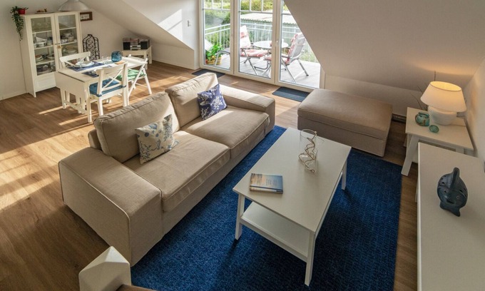 Westeraccumersiel Apartment | Modern upper apartment Meerglück with infrared cabin
