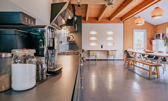 Petersdorf Apartment | Modern wooden house with large garden and terrace near the beach (child-friendly)