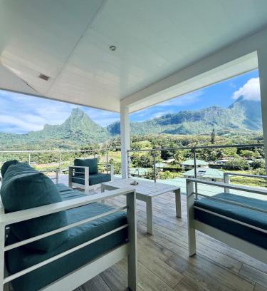 Paopao Villa | Moorea villa neuve, vue panoramique - Painapo Lodge Ho'e