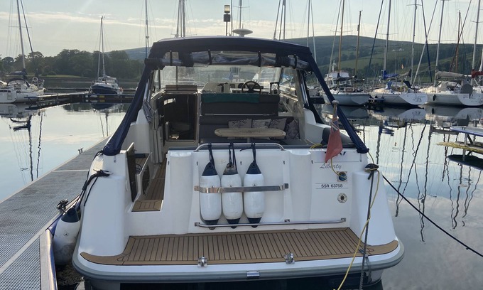 Port Bannatyne Boat Rental | Motor Yacht on Isle of Bute. Ideal for couples, or families. In Marina.