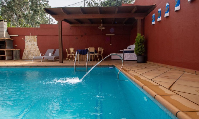 San Fernando Villa | Mountain Chalet with Sea Views & Pool