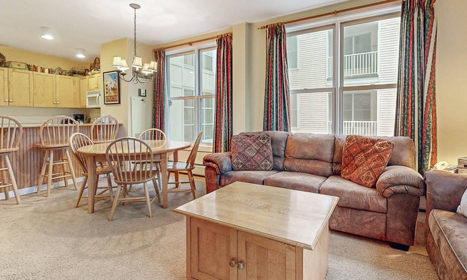Stratton Mountain Condo | Mountain Home w/Balcony, Pool Views, Shared Pool, Hot Tub, Free WiFi, Fireplace