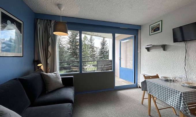 Montgenevre Apartment | Mountain Studio for 2 with West Balcony and Wi-Fi - Comfort in Montgenèvre