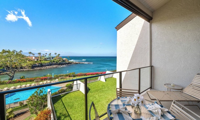 Napili Condo | Napili Point C35 ~ Spacious 2BD Oceanfront Retreat with Mesmerizing Ocean Views