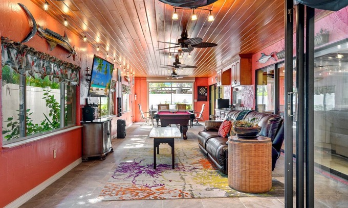 North Naples House | Naples Retreat, Game Room + Pool, Table & Darts, Fenced Yard, Pet Friendly