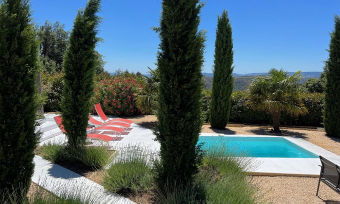 Saint-Laurent-du-Pape House | NATUR LODGE, bungalows and individual pool, natural site, exceptional view