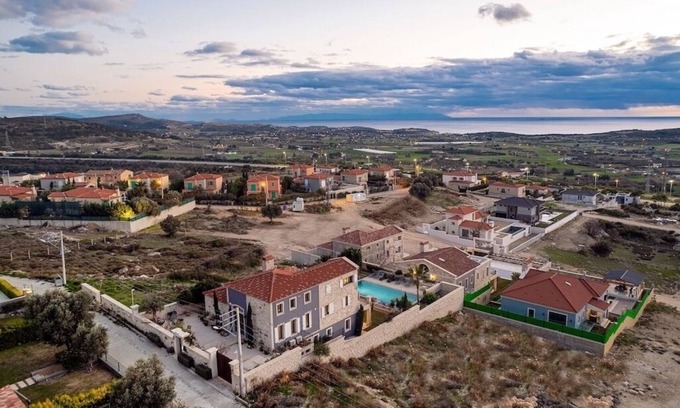 Cesme Villa | nBeautiful Stone Villa With Magnificent Private Pool and Sea View in Cesme