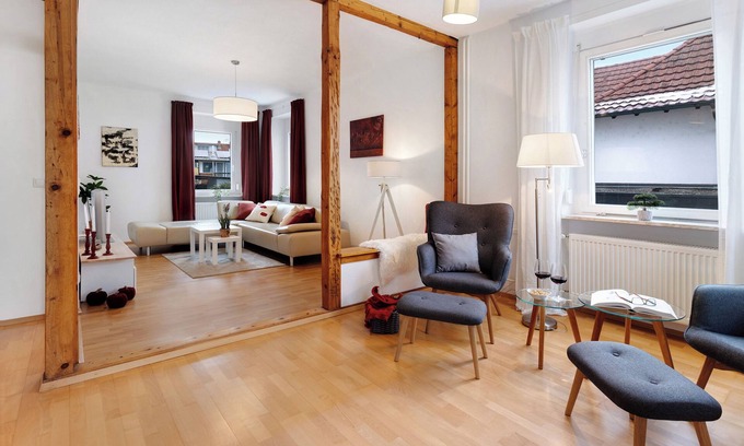 Radolfzell am Bodensee Apartment | New Holiday Apartment 'Ankerplatz' with South-Facing Balcony and Wi-Fi