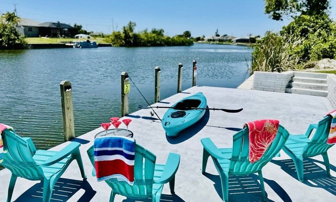 Burnt Store House | New House with Step Free Entry, Canal, Fish, Sunset Views, Near Golf & Baseball.