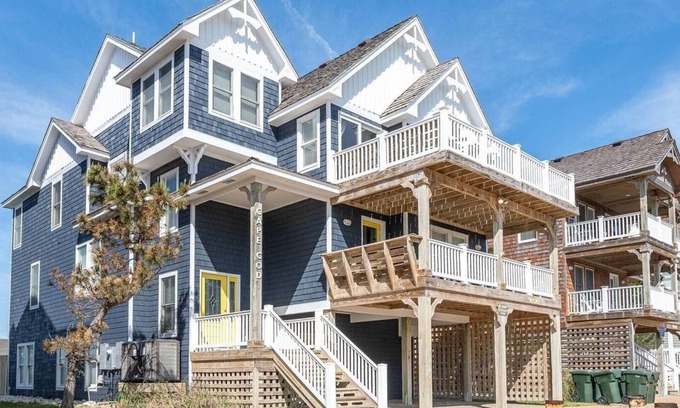Nags Head House | 🌊 New Listing!🌴 Ocean Views Elevator Heated Pool Pets 2min to Beach!