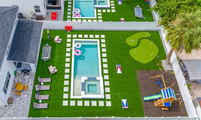 Tampa House | New - Modern TPA Oasis: Kids Loft & Pool-Sleeps 14