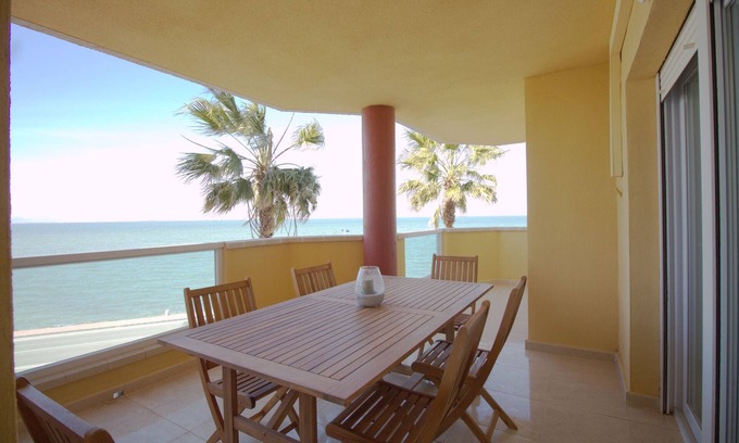 San Javier Apartment | New three bedroom front line with impressive sea views