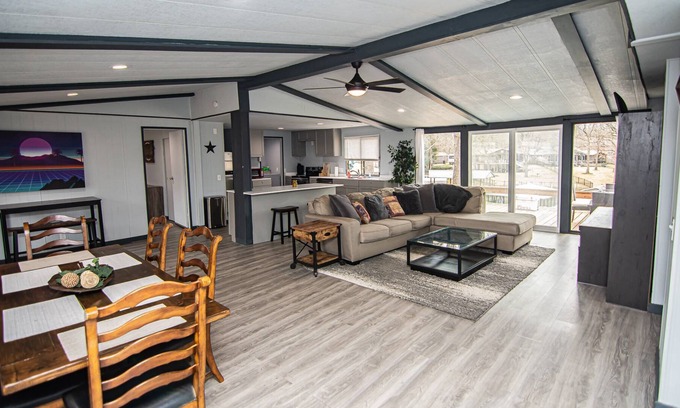 Malakoff House | New! Waterfront Getaway on Cedar Creek Lake! Pet Friendly, with Boat House and Sand Volleyball