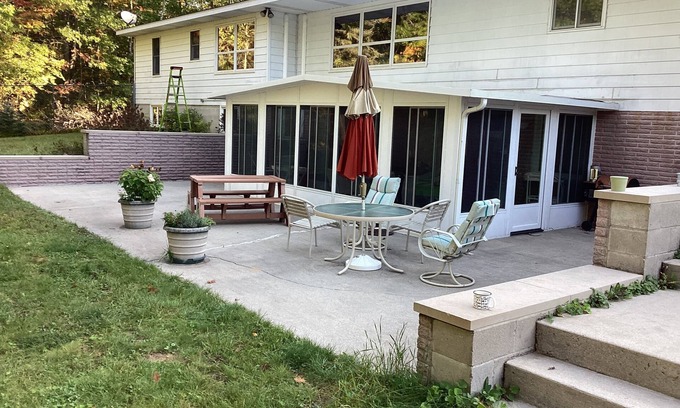 Herron House | Newly renovated, large home, private, wooded area, beautiful river, pet friendly