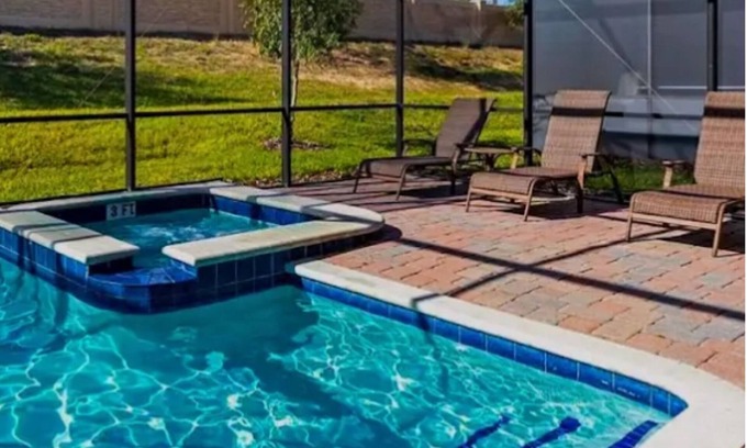 Davenport House | Newly Renovated Luxurious 8BR Oasis- Pool, Spa, Home Theater, Steps from Disney