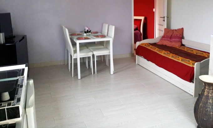 Carros Apartment | NICE 2 35m2 rooms with garden and bbq area