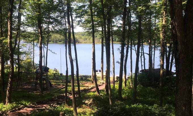 Locust Lake Village House | nLuxury LAKEFRONT - Private Beach/Dock/Hot Tub/Sauna, and Skiing minutes away