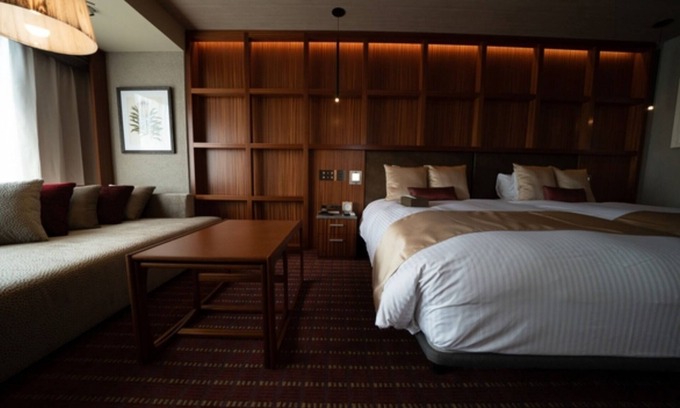 Takasaki Hotel | Nonsmoking Luxury twin with SKY SPA Room witho/Takasaki Gunma