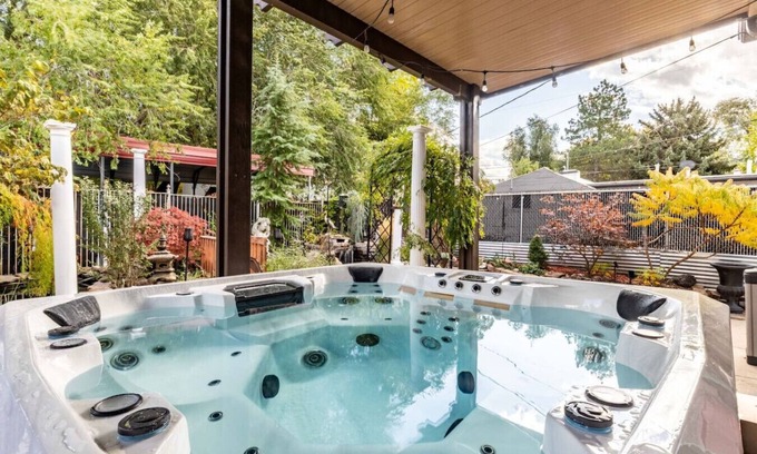 Downtown Salt Lake City Apartment | Oasis in the City - Hot tub, Pool table, Koi Pond!