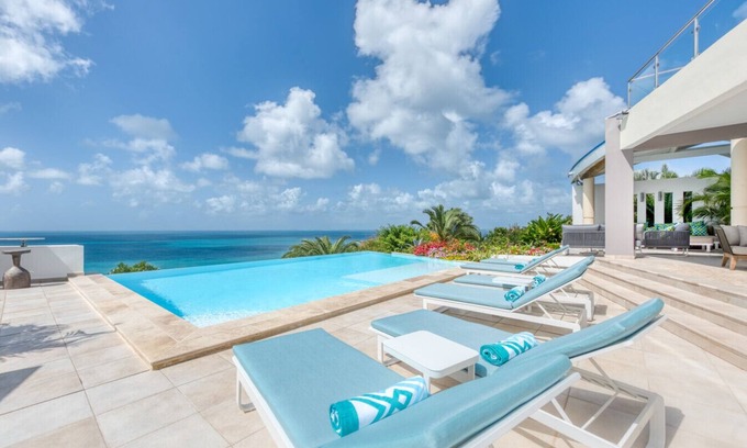 Grand Case Villa | Ocean 5 - Luxury 6 Bedroom Villa with Stunning Ocean Views