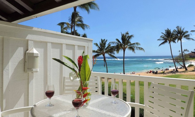 Poipu Condo | Ocean View End Unit Condo #189 Bldg 29 -Free Wifi & Parking Pool Gym BBQ Grill