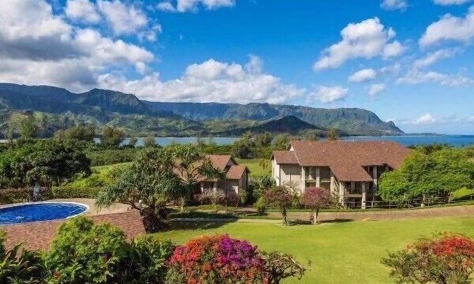 Princeville Apartment | Ocean View Studio at HBR, A/C Included