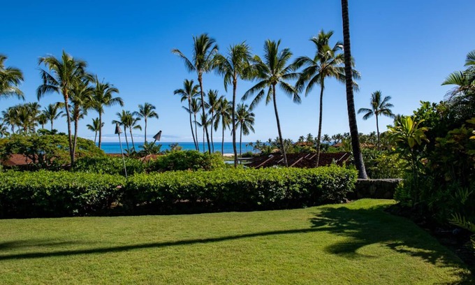 Kaupulehu Condo | Ocean Views ! Excellent Proximity to Hualalai Resort Amenities ! Includes Golf Cart