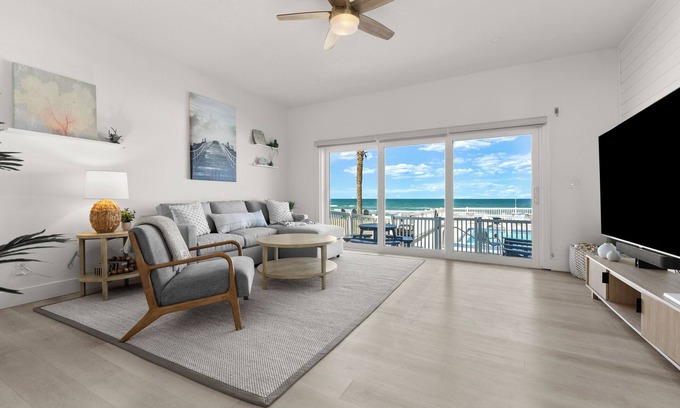 New Smyrna Beach House | Ocean Vista Remodeled Oceanfront Property Steps to the ocean