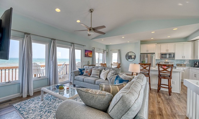 Surf City House | Oceanfront 4BD/4BA - BEST VIEWS on Topsail Island; Inc. linens & towels