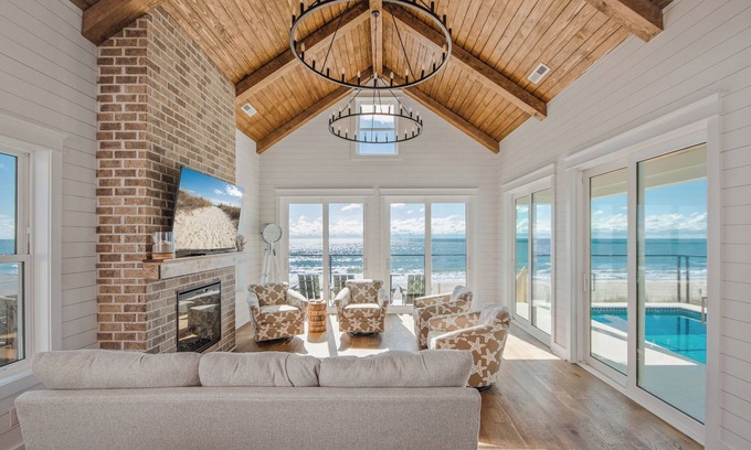 Pawleys Island House | Oceanfront beach house, elevator to 1st floor, elevated pool, dog friendly