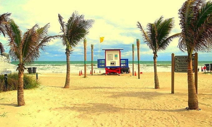 Crescent Beach House | Oceanfront Cocoa Beach House, Private Beach Access, sleeps 12