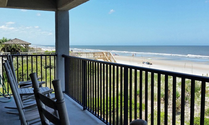 Pawleys Island Condo | Oceanfront Condo, Balcony View, Peninsula Locale, Elevator, 2 Pools, Creek Dock