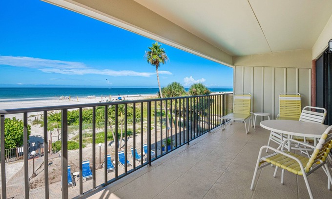 St. Pete Beach Condo | 🌊 Oceanfront Elegance with Walkout Balcony