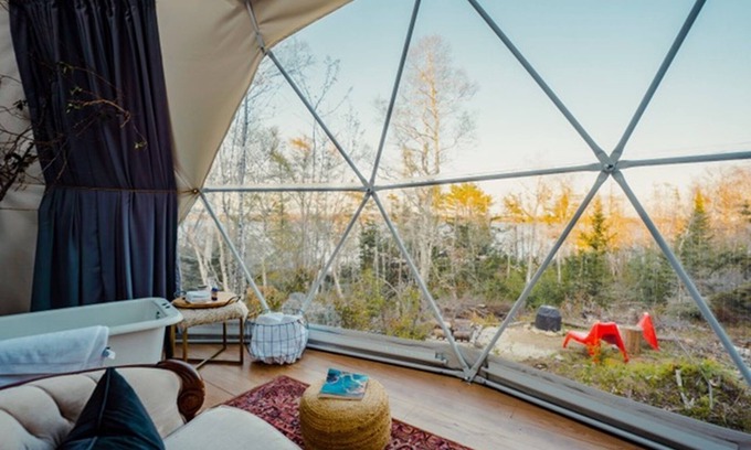 Ragged Island Cottage | Oceanfront Luxury Forest Shore Dome - Rocky Shores