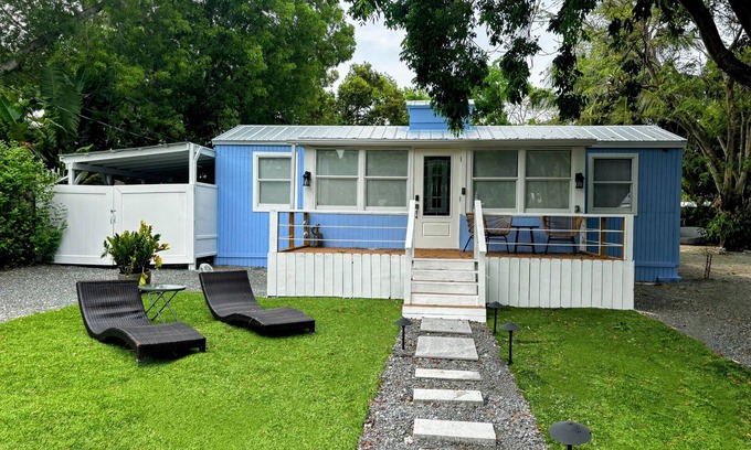 Largo Sound Village House | Old Florida charm meets tropical peace-a restored Conch House steps from the sea