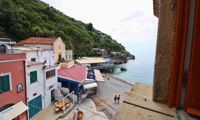 Marina del Cantone Apartment | Ombrina-Mimì sul Mare. Apartmet with private beach