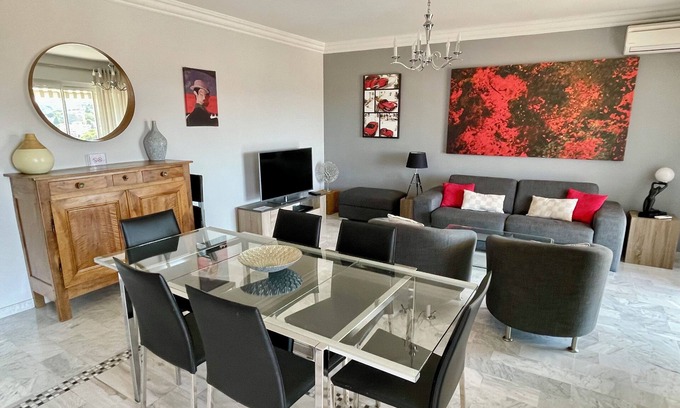Le Cannet Apartment | On the heights of Cannes beautiful 3-room apartment classified 4 stars-Le Cannet