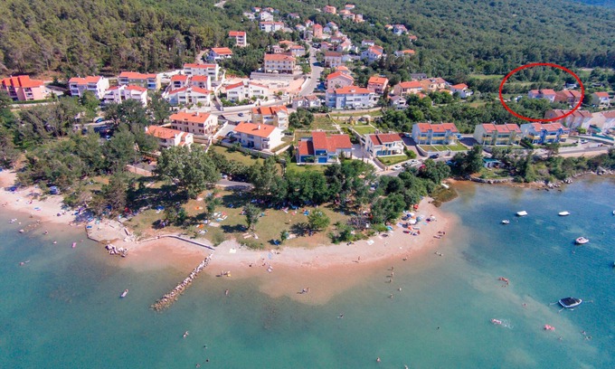 Soline Apartment | One bedroom apartment with balcony Soline, Krk (A-19324-a)