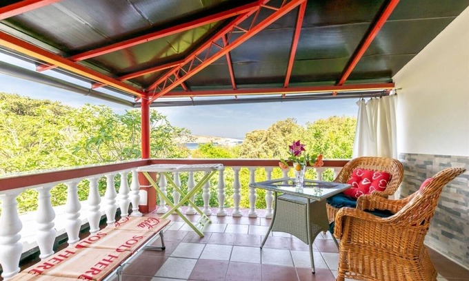 Lopar Apartment | One bedroom apartment with terrace and sea view Lopar, Rab (A-18001-b)