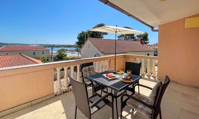 Pasman Apartment | One bedroom apartment with terrace and sea view Pašman (A-694-a)