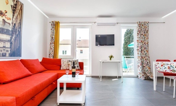 Krk Apartment | One bedroom apartment with balcony and sea view Krk (A-22454-b)