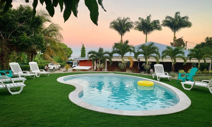 Capesterre-Belle-Eau House | Orchidées Bel'O - Confortable Bungalow - piscine