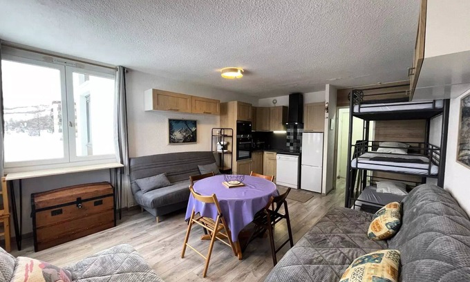 Le Super-Sauze Apartment | Oursons Residence - Studio for 5 People