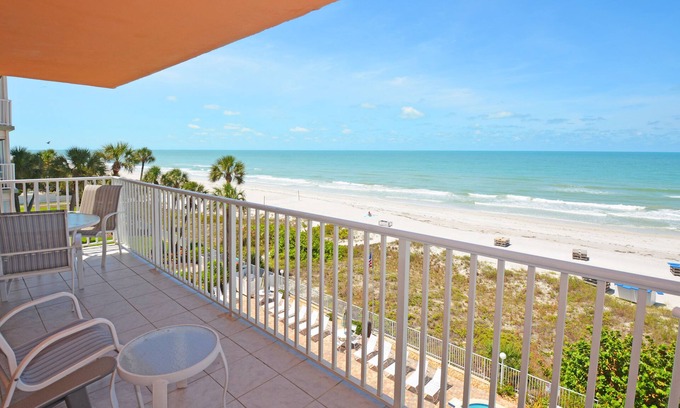Indian Shores Condo | OUTSTANDING Direct Gulf Front Views~Sand Castle 2501