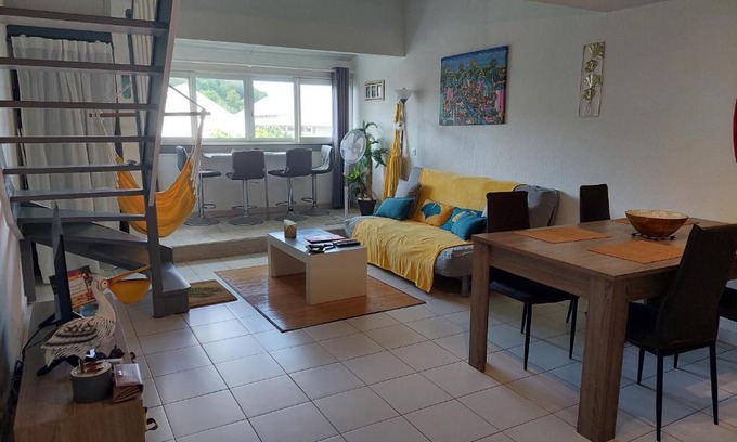 Marigot Apartment | "Pélican" duplex avec piscine commune dans résidence